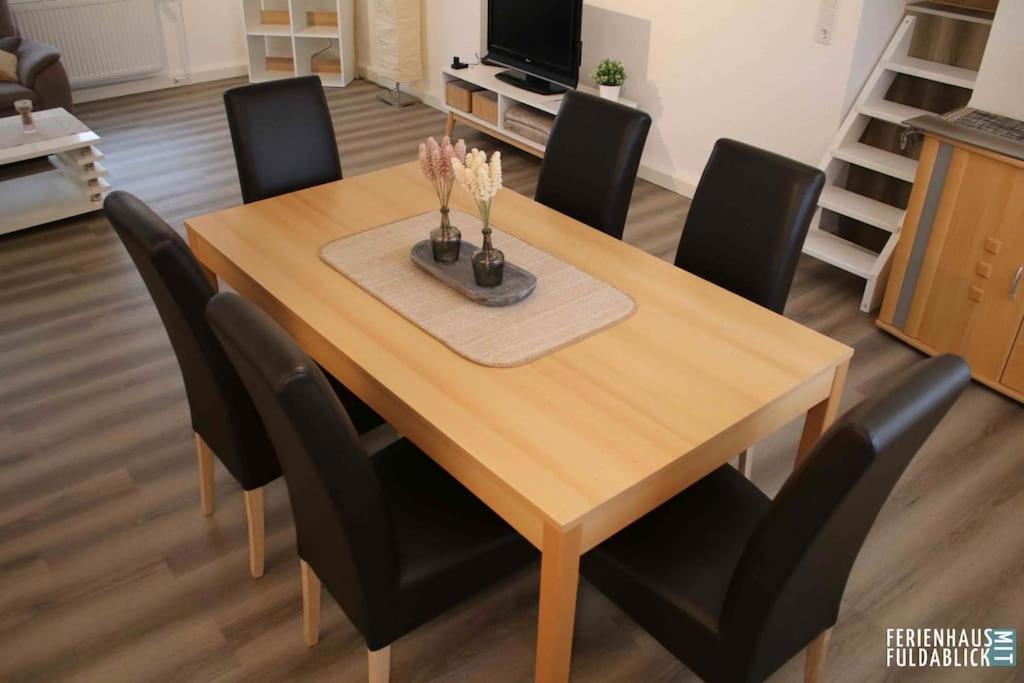 רוטנבורג אן דר פולדה Ferienhaus Fuldablick מראה חיצוני תמונה